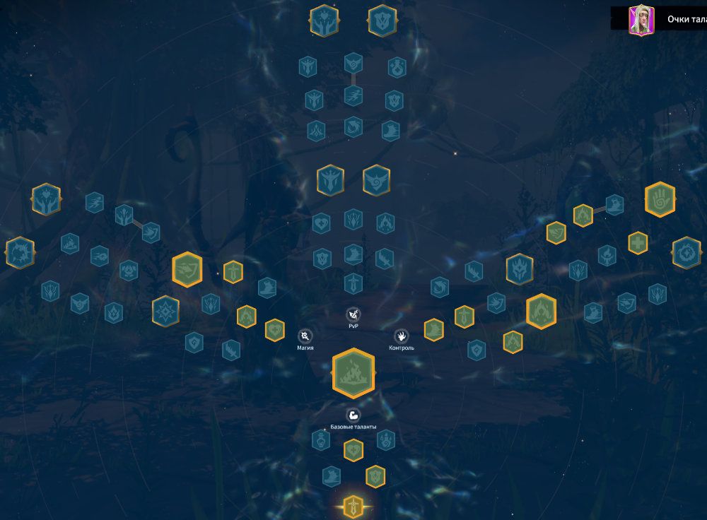 Alwyn Control Talent Tree