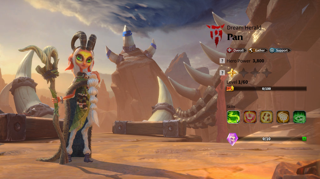 Talent tree for Pan