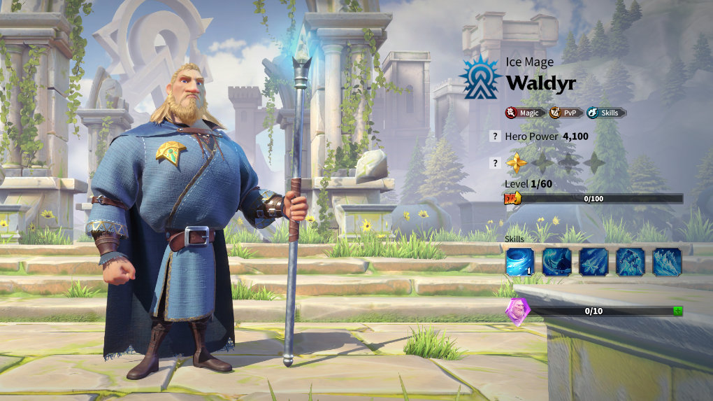 Talent tree for Waldyr