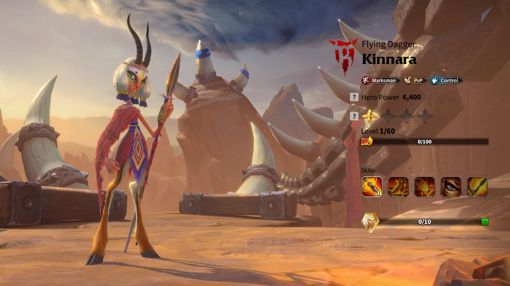 Talent tree for Kinnara